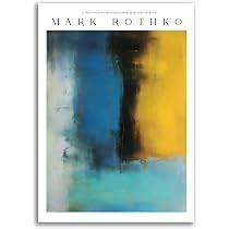 Amazon.co.jp: イエロー&ブルー（光と影) 青と黄色の絵画 マークロスコ